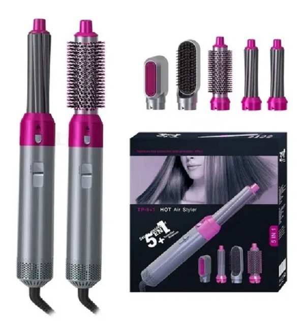 Cepillo Secador 5 En 1 Alisador De Pelo