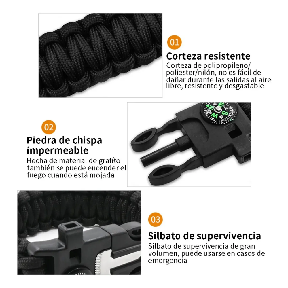 Manilla De Supervivencia 5 En 1 Paracord