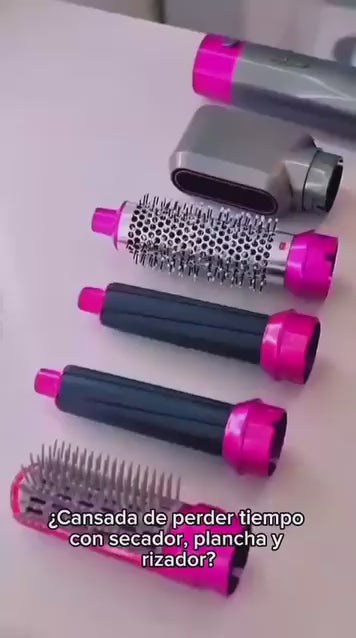 Cepillo Secador 5 En 1 Alisador De Pelo